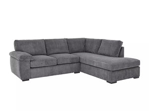 AMALFI L-SHAPED RIGHT HAND FACING GREY CORNER SOFA