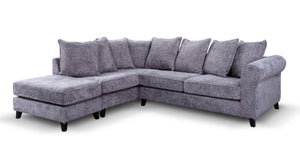 SANDERSON L-SHAPED LEFT HAND FACING CORNER SOFA - GREY