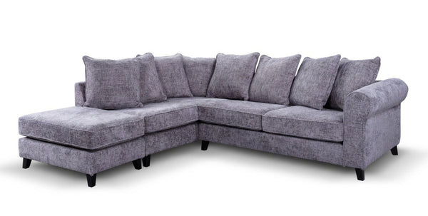 SANDERSON L-SHAPED LEFT HAND FACING CORNER SOFA - GREY