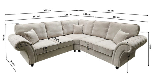 WINDSOR CORNER SOFA NATURAL