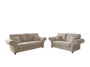 WINDSOR 3+2 SEATER SOFA SET NATURAL