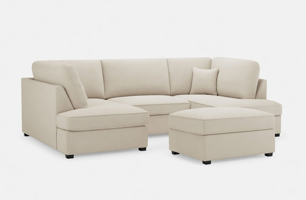 CARNABY U-SHAPED CORNER SOFA - BEIGE