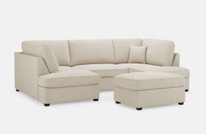 CARNABY U-SHAPED CORNER SOFA - BEIGE