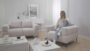 HELIO 2 SEATER SOFA - BEIGE