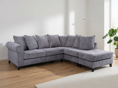 SANDERSON L-SHAPED RIGHT HAND FACING CORNER SOFA - GREY