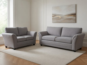 ZINA 3+2 SEATER SOFA SET - GREY