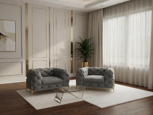 CHELSEA BIS GREY ARMCHAIR SET OF 2