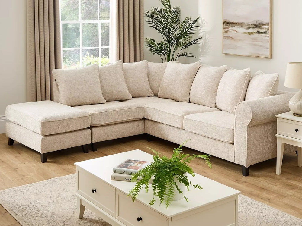SANDERSON L-SHAPED LEFT HAND FACING CORNER SOFA - NATURAL