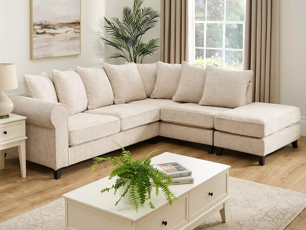 SANDERSON L-SHAPED RIGHT HAND FACING CORNER SOFA - NATURAL