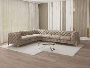 CHELSEA BIS L-SHAPED LEFT HAND FACING CORNER SOFA BEIGE