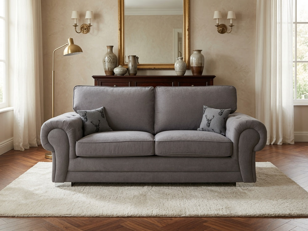 TANGALI 3 SEATER SOFA - GREY
