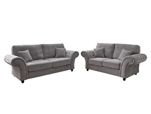 WINDSOR 3+2 SEATER SOFA SET - GREY