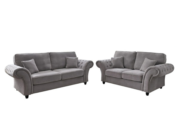 WINDSOR 3+2 SEATER SOFA SET - GREY